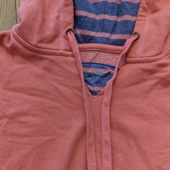Coral sweatshirt with double lining hood - Picture 4 of 4